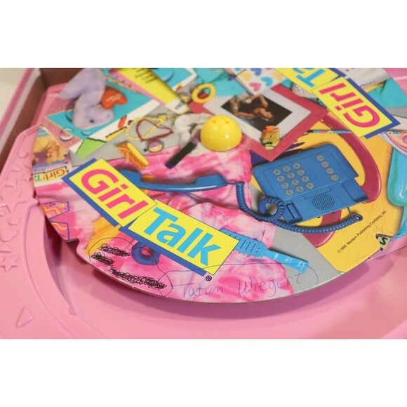 Girl Talk Board Game Vintage Classic Golden Some Writing on Pieces No Instruct - Picture 9 of 13